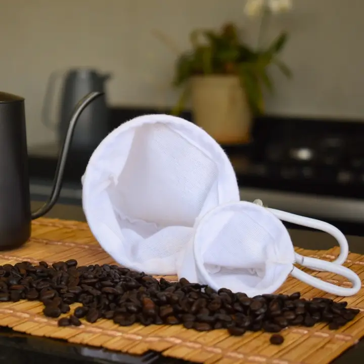 coador de café 100% algodão